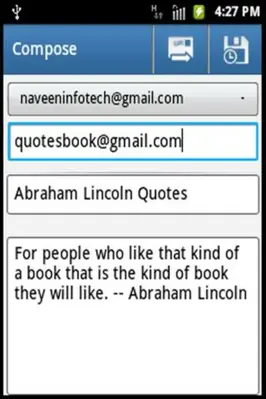 Quotes Book android App screenshot 0